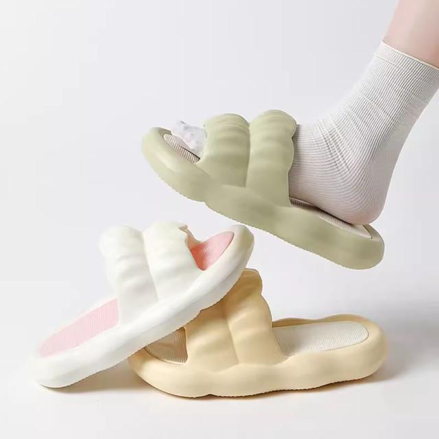 소음흡수 미끄럼방지 여성 실내용 폭신한 슬리퍼