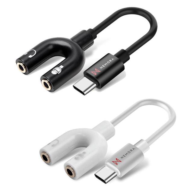 네모라 C타입 to 3.5mm PC 헤드셋 변환 케이블