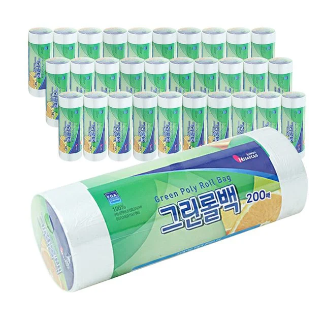 그린롤백 미니 마트비닐봉투 음식소분백 주방위생팩