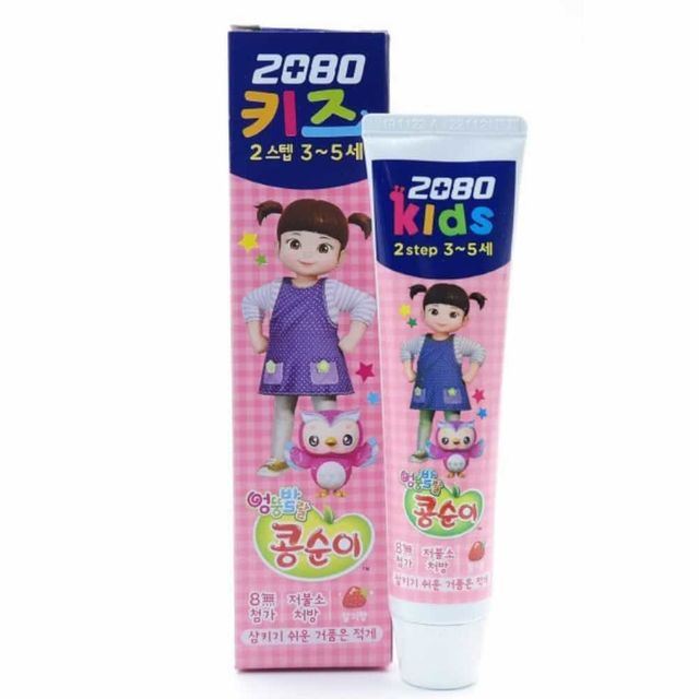 2080 유아 용 치약 75g 어린이집치약 4살치약