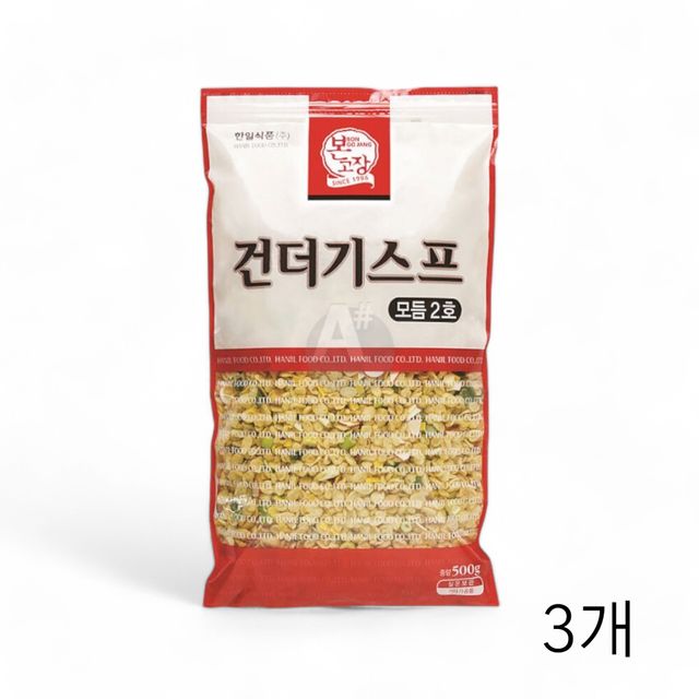 WL 한일식품 건더기스프 500g X 3개 업소용 식당용 튀김고명 우동후레이크 가락국수