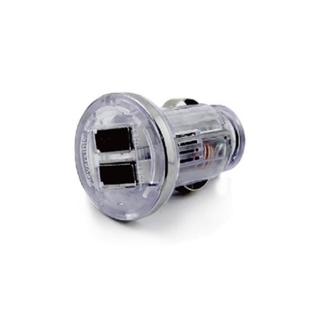 차량용 시가 USB 2포트 (DL-793) 무방향USB포트. 7색