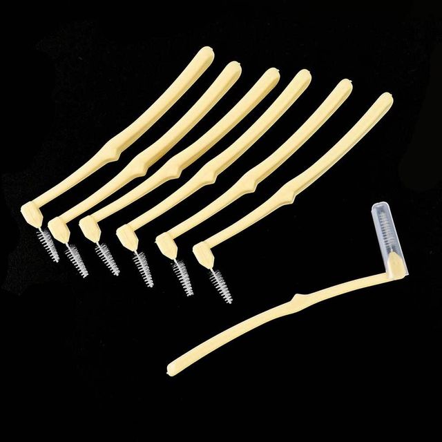 L형 치간칫솔 위생캡 7P 청소 휴대