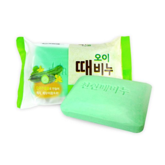 1개 오이향 오이 때비누 각질비누 바디비누 스크럽비누 목욕비누 클렌징비누 각질제거