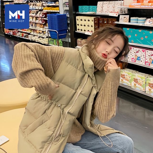 여성 다운 조끼 겨울 조끼 멋진 두꺼운 재킷