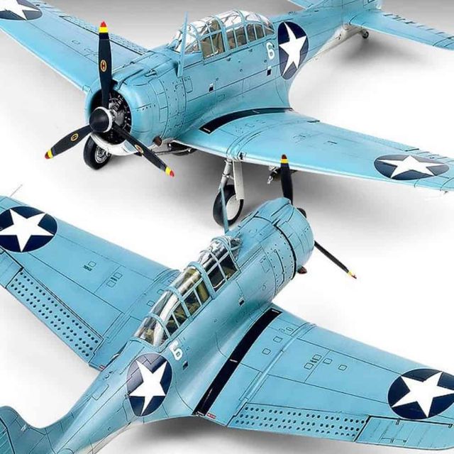 USN SBD-2 미드웨이 해전 미니어처 프라모델 조립 키트