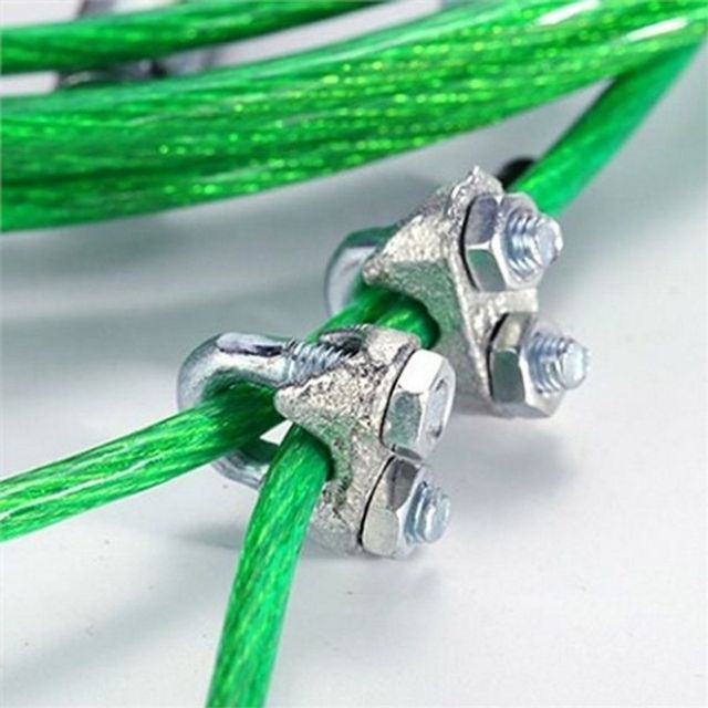 산업용 와이어 로프 클립 u형 철제 와이어 클립 녹방지 6mm