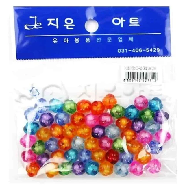 아크릴비즈 매듭 12mm 목걸이부자재 비즈아트 구슬부자재 장식비즈
