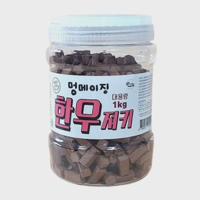강아지 멍메이징 한우져키 1kg - 반려견 노즈워크 간식