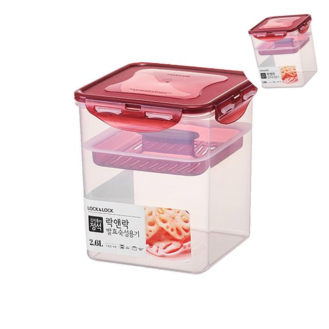오이지통 식품용기 발효숙성용기 2.6L
