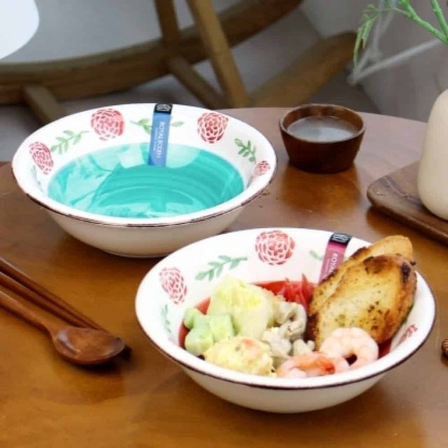 카레볼 2P 21.6cm 10EA 도자기볼 면그릇 도자기접시
