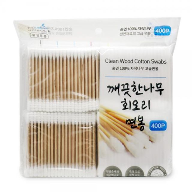면봉 솜 천연솜 순면 나무