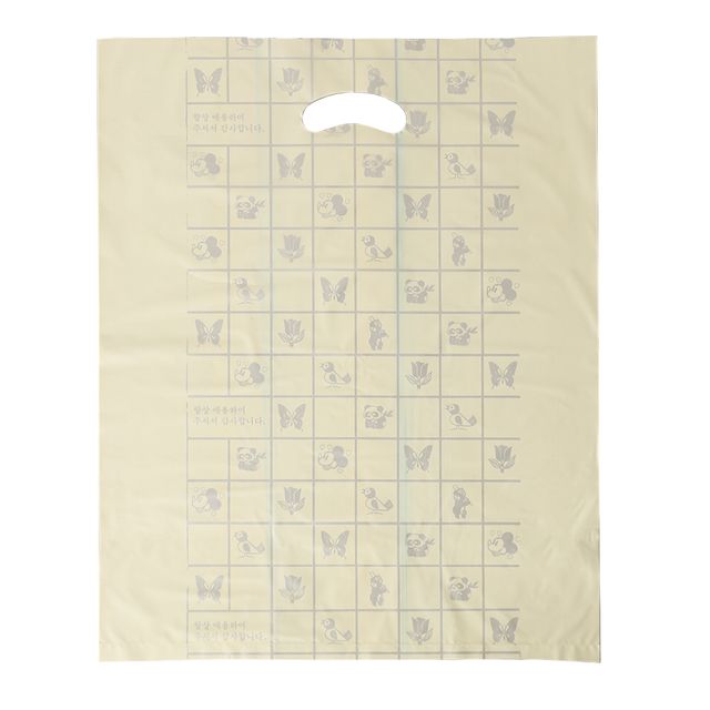 100p 양장비닐봉투 노랑 40x50cm 의류봉투 팬시봉투
