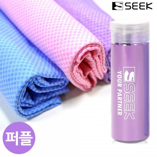 SEEK 스포츠타올 엠보싱 습식 대형 퍼플