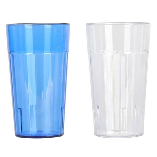 플라스틱컵 340ml 쥬스컵 물잔 카페용 1개