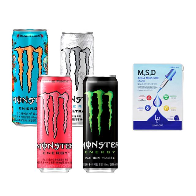 몬스터 망고로코 울트라 파이프라인펀치 그린 355ml 4종 각6입 총24입 MSD마스크팩