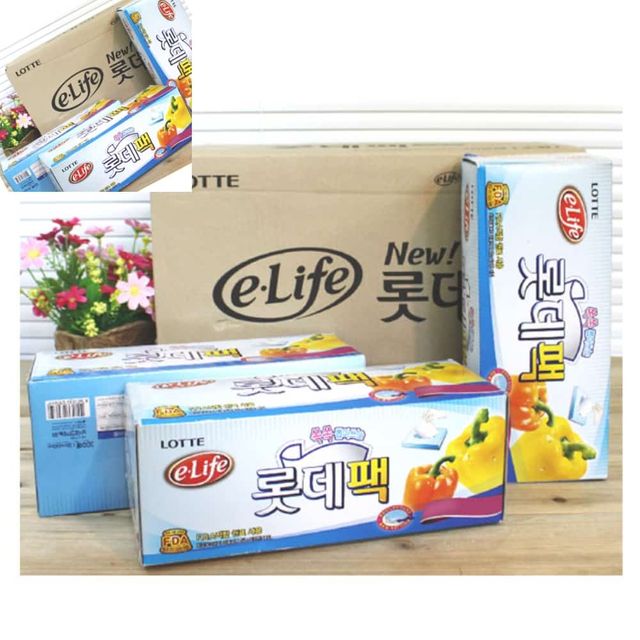 롯데 팩25x35x100매 30개입 위생팩 위생백 일회용봉지 위생롤팩