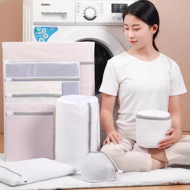 안심 메쉬 사각 빨래망 양말 속옷 세탁망 6종 세트