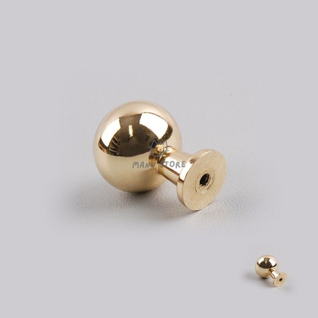 옷장문고리 서랍손잡이 1구손잡이 23mm 유광골드