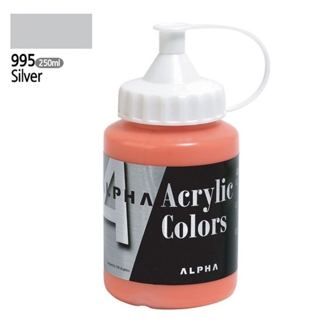 알파 실버 아크릴물감2 250mL 995 실버 1개입