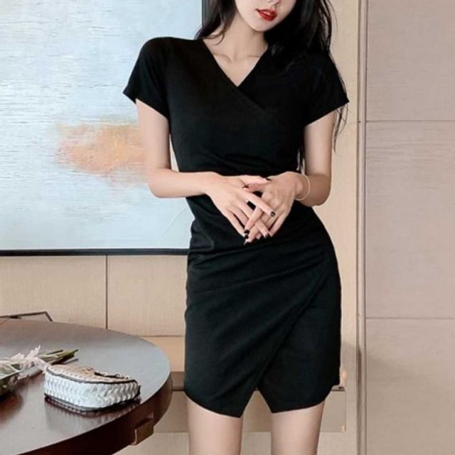 여름반팔원피스 하객룩 블랙 파티룩 특별한날 코디 여