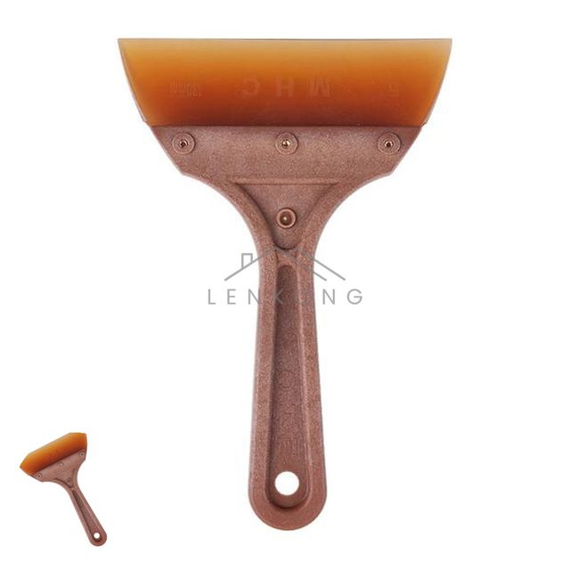 도배헤라 스크래퍼 고무헤라 우레탄 밤색 130mm