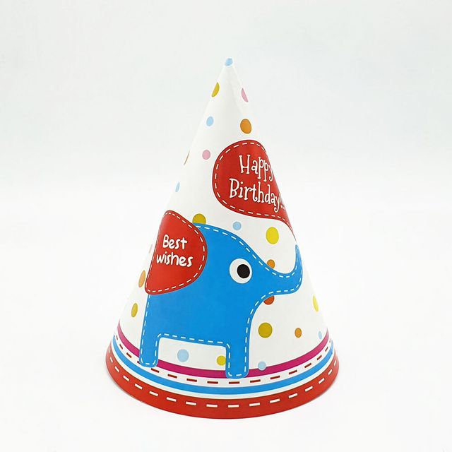 코끼리 고깔모자 파티용품 생일모자 꼬깔모자 파티복