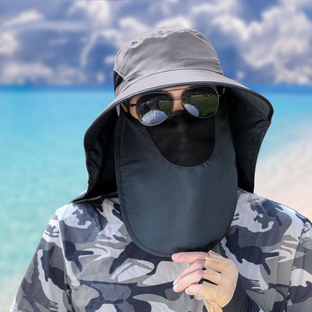 햇빛 가리개 일모자 사파리, 뒷목 보호 선캡