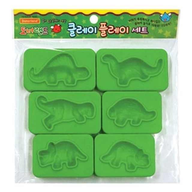 도너랜드 조형도구 몰드-공룡친구 6종 -33839