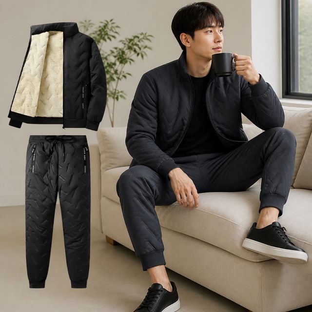 양털기모 트레이닝 남녀공용 집업 조거팬츠 겨울 방한복