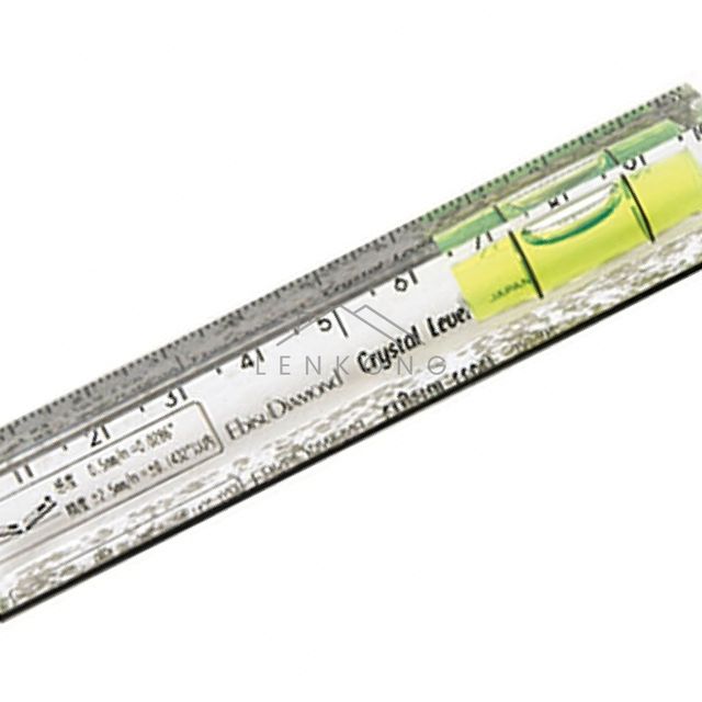수평대 소형수평계 수평 투명레벨 ED 10CL 15X15X100mm 0.50mm/m