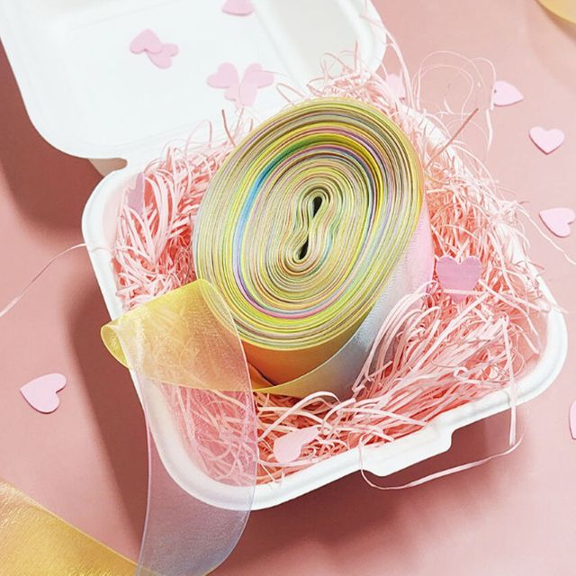 공예리본포장끈 파스텔 반투명 포장 리본 끈 38mm