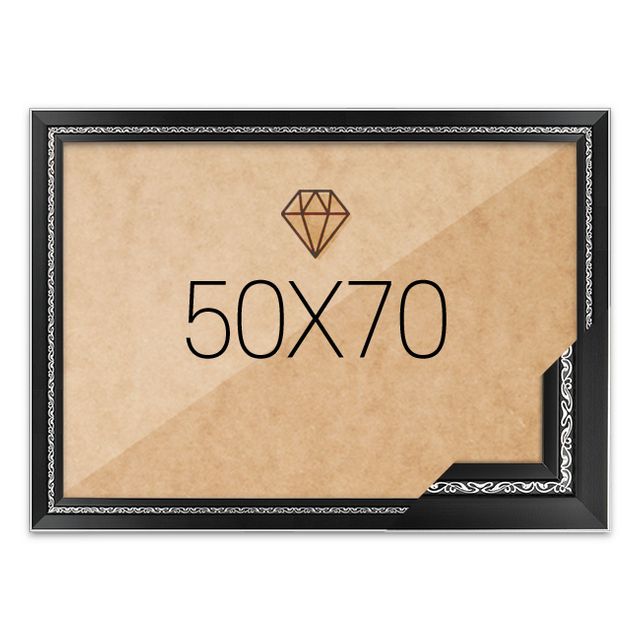 보석십자수액자 50x70 고급형 그레이스 블랙
