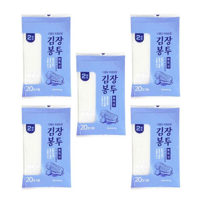 감동 김장 봉투 비닐 특대형 2매 20포기용 5세트