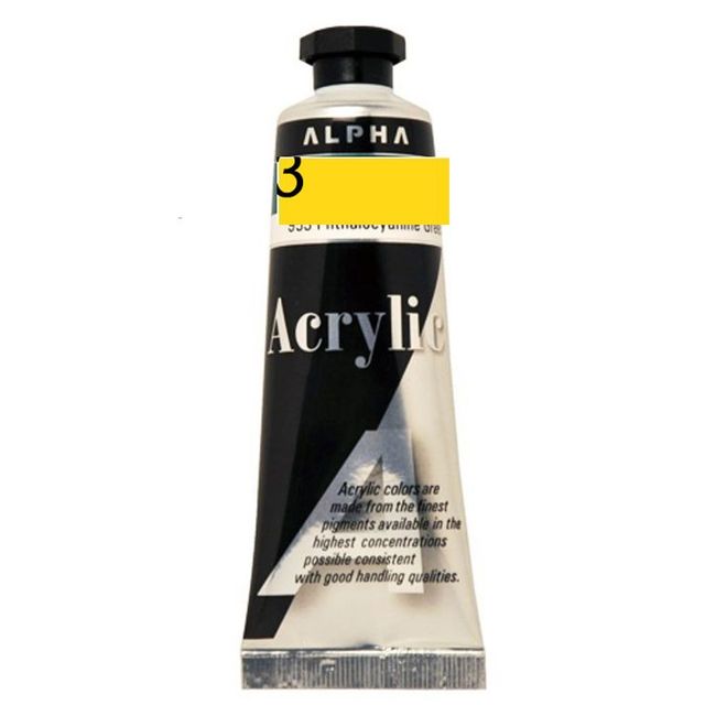 실버 아크릴물감 50mL 904 페르마옐로우딥 3개
