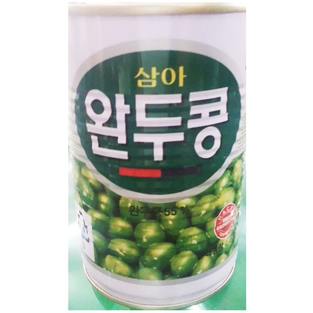 식재료 완두콩캔(삼아 400g)X4