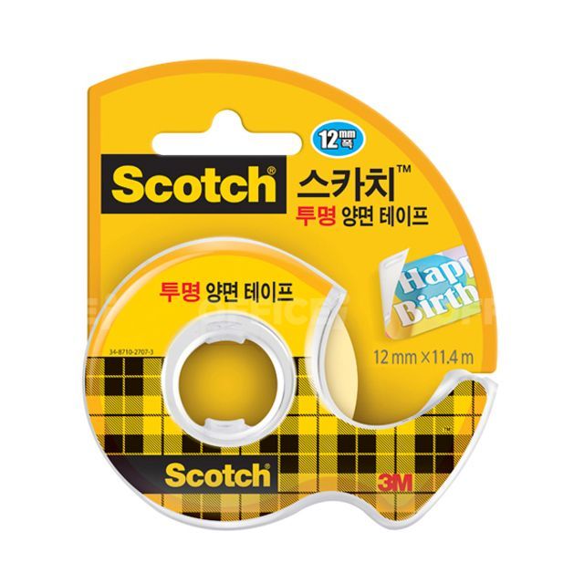투명양면테이프 12mm 3M 투명양면테이프137D