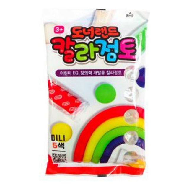 점토 5색 x 5개 미술 놀이 도너랜드 클레이 천사점토