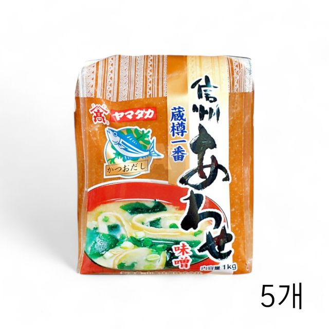 WL 아와세 푸드빌용 신주일미 일식된장 1Kg X 5개 식자재 식재료 음식점 대용량 식당된장