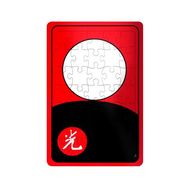 A4 35조각 화투 목재 판퍼즐 ( M사이즈 8월 공산 )