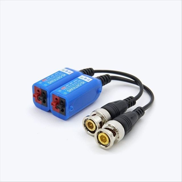 BNC 리피터 Balun CCTV 신호연장 사각 UTP 푸시 타입
