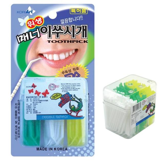 꼬부라진 가는요지 사각통 이쑤시게 k- 05