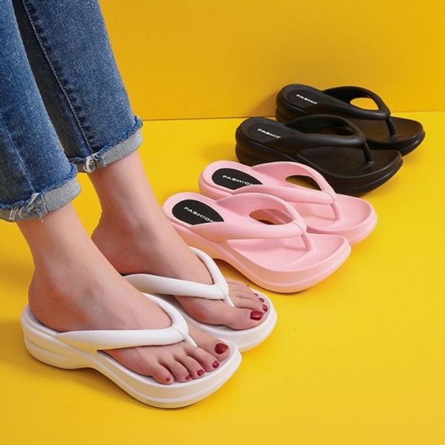 통굽 통굽경량쪼리 쿠션 여름 키높이 슬리퍼 데일리