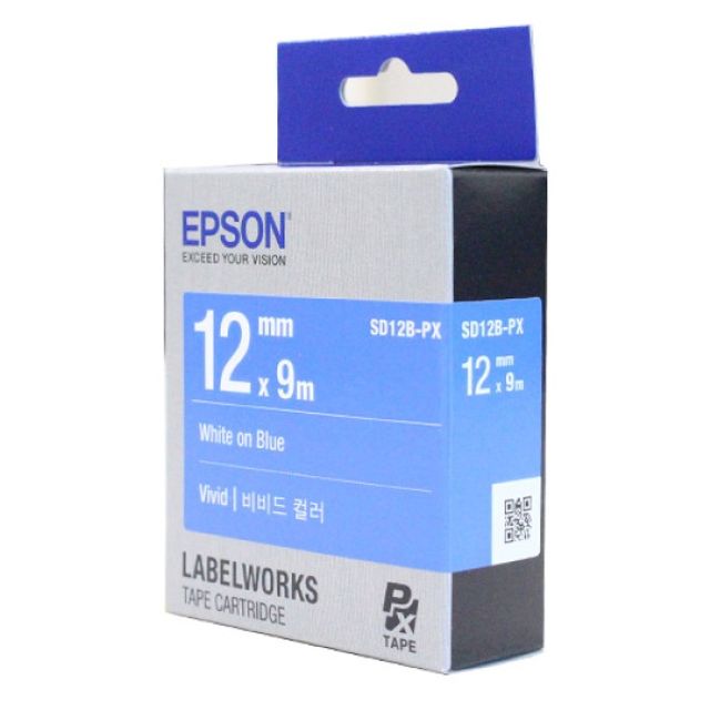 EPSON 라벨프린터리본 SD12B 청색 백문자 프린터 소모품