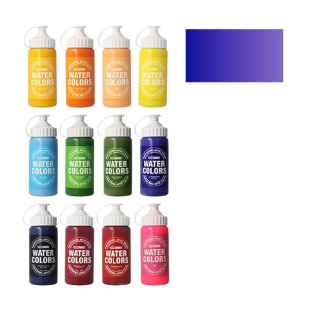 혜명몰 종이나라 비비드 수채화물감 220ml 군청색(울트라마린) - 통 (1개입) 그림물감 고체물감 포스터물감