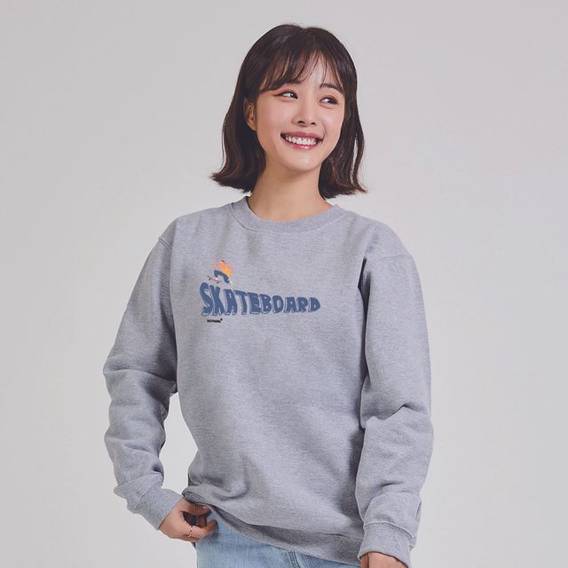 남성 맨투맨 후드티 스케이트보드 그래픽 티셔츠