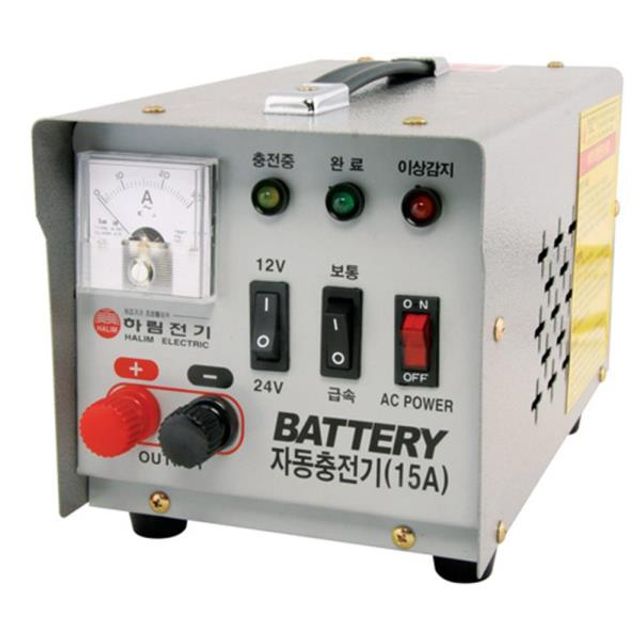 배터리 자동충전기 15A 220V, 자동차 충전기 전동공구용