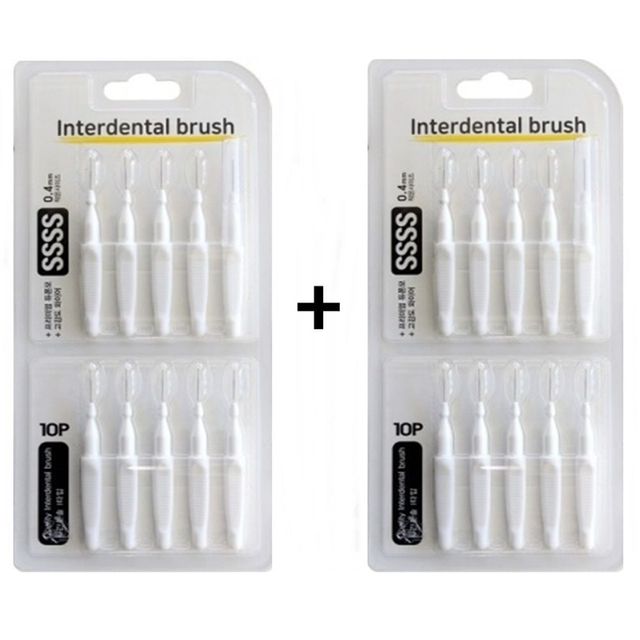 이가사이칫솔 세정용품 가는모칫솔 위생도구 0.4mm 20P