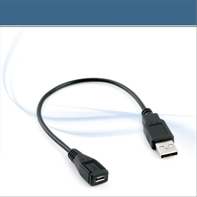 USB 케이블 Micro B F USB 2.0 A M 20cm
