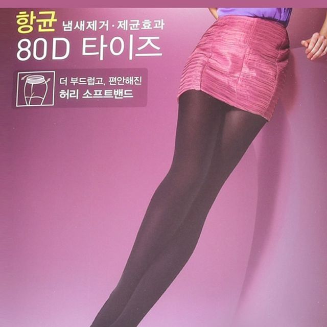 타이즈 편안해진 유발 ZF 80데니아 소프트밴드 럽고 허리
